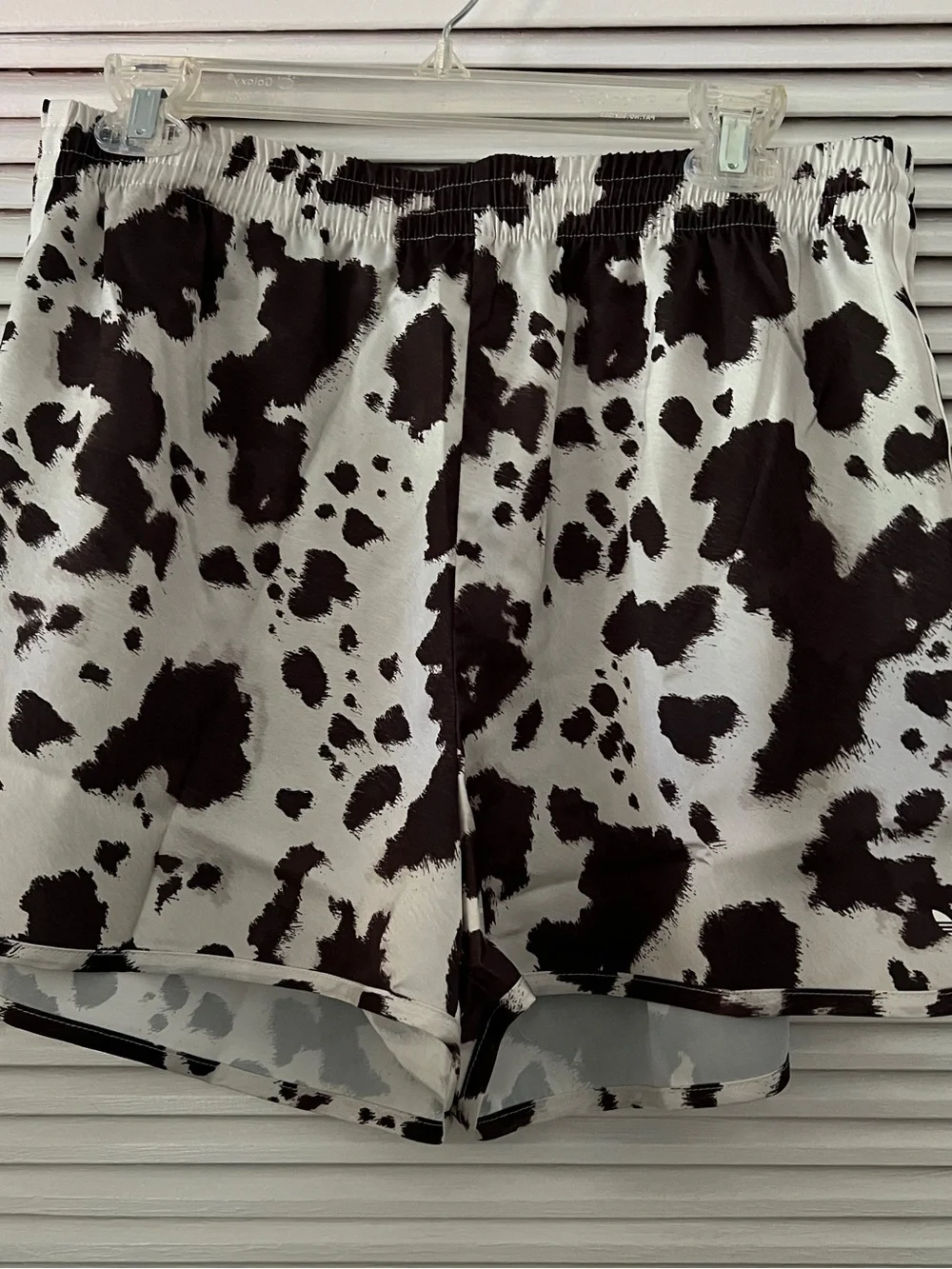 NWT Adidas Brown and Off White Cowprint Athletic Shorts - Picture 11 of 11